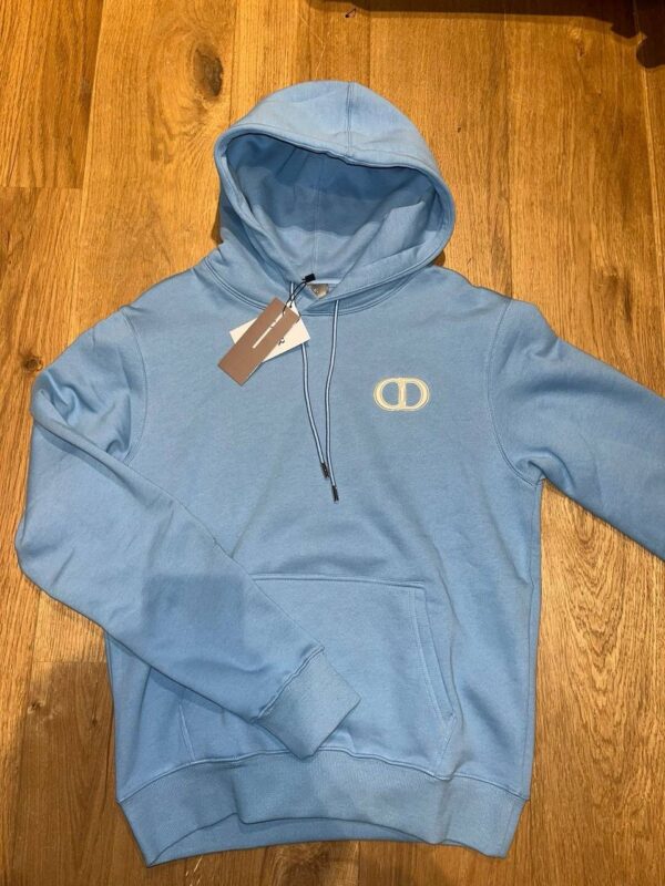 Dior CD hoodie Lichtblauw HIGH QUALITY