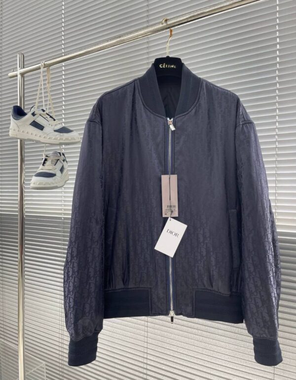 Dior Obligue motive bomberjack navy blue