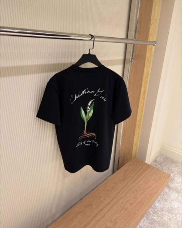 Dior lilly of the valley T shirt Zwart