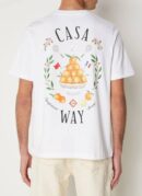 Casablanca Mandarin T Shirt Wit