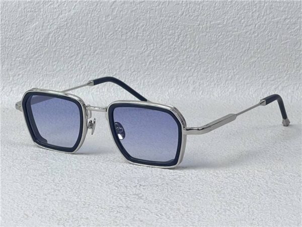 John Dalia Andre Silver Frame Blue