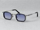 John Dalia Keaton Silver Frame Blue