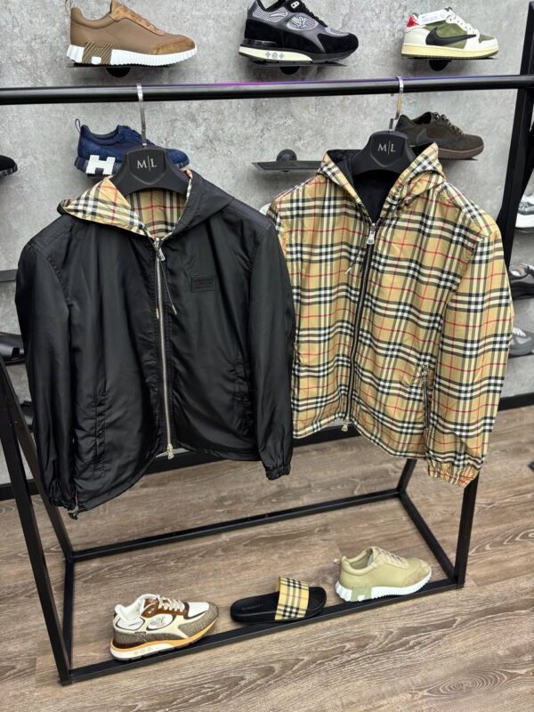 Burberry motive tussenjas dubbelzijdig