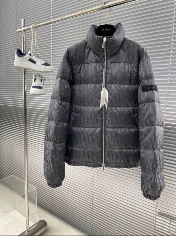 Dior Oblique winterjas grijs