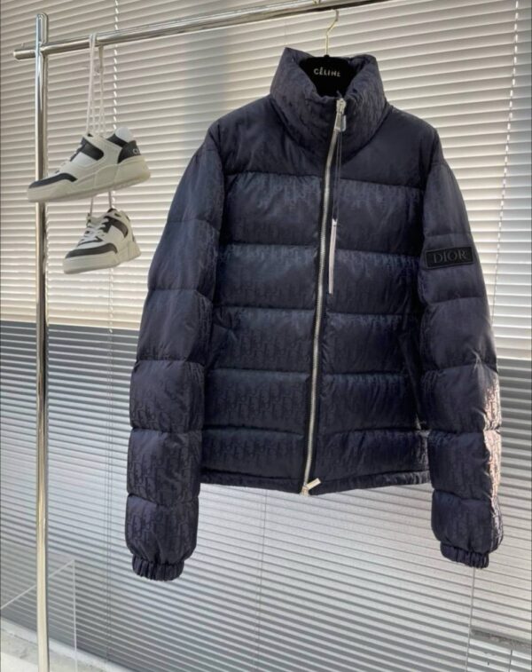 Dior Oblique winterjas navy blue