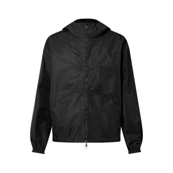 Louis Vuitton Monogram Reversible Nylon Windbreaker Black