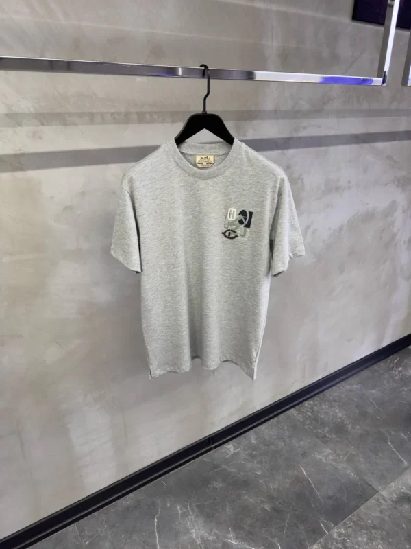 Hermes H-Puzzel T Shirt Grijs