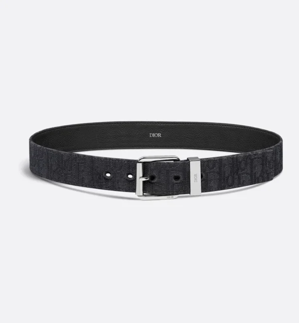 Dior Belt Oblique Black on Black