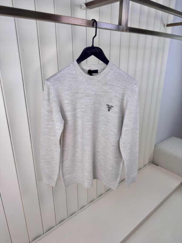 Prada Wollen Trui Light Beige