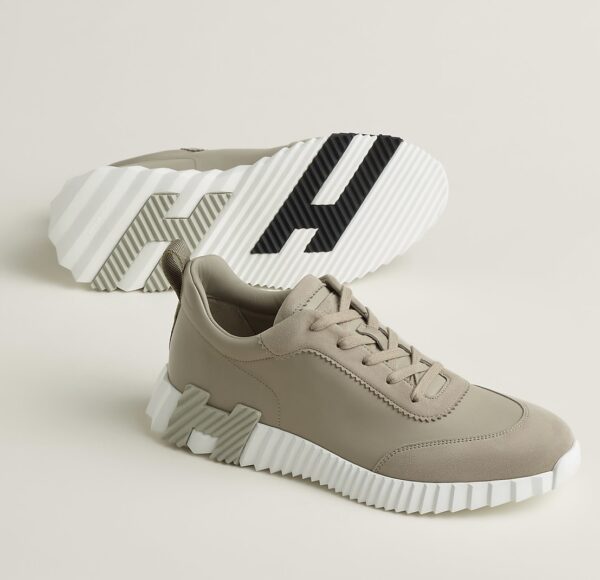 Hermes bouncing sneakers Beige leather