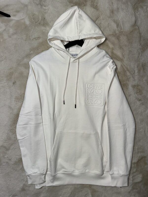 Loewe Hoodie wit met Bedrukking
