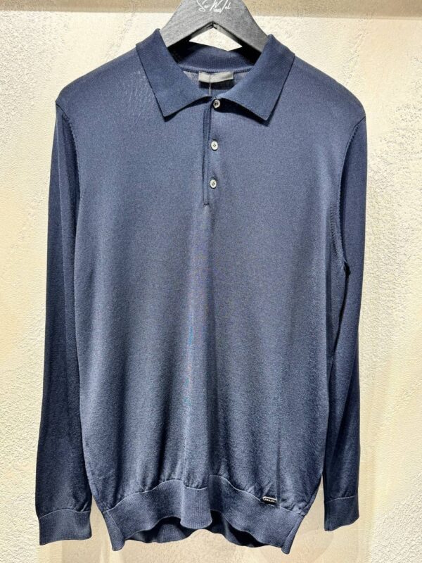 PRADA LONGSLEEVE POLO NAVY BLUE