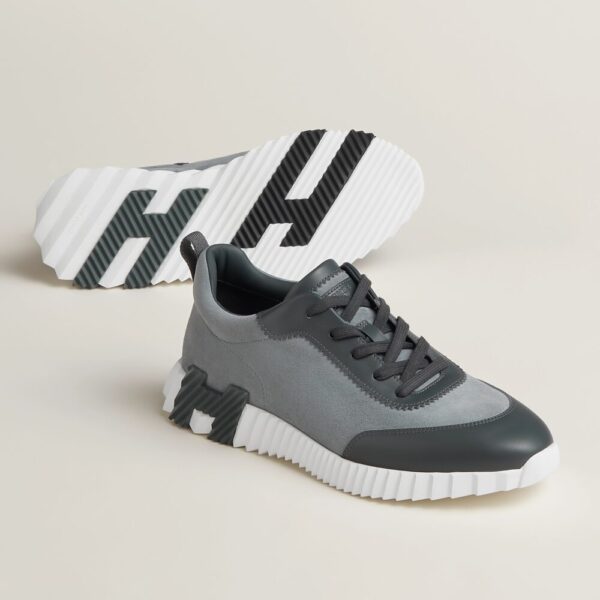Hermes Bouncing Sneaker Grey Suede/ Leather
