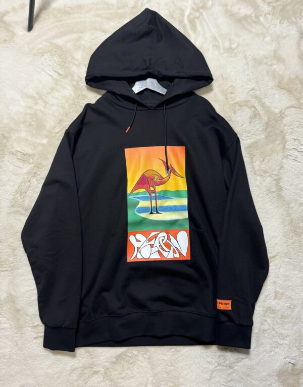 Heron Preston Pelikaan hoodie Zwart