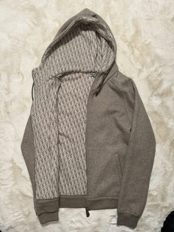 Dior Oblique Hooded Vest Taupe full monogram