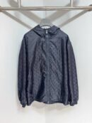 Louis Vuitton Monogram Reversible Nylon Windbreaker Black SS25