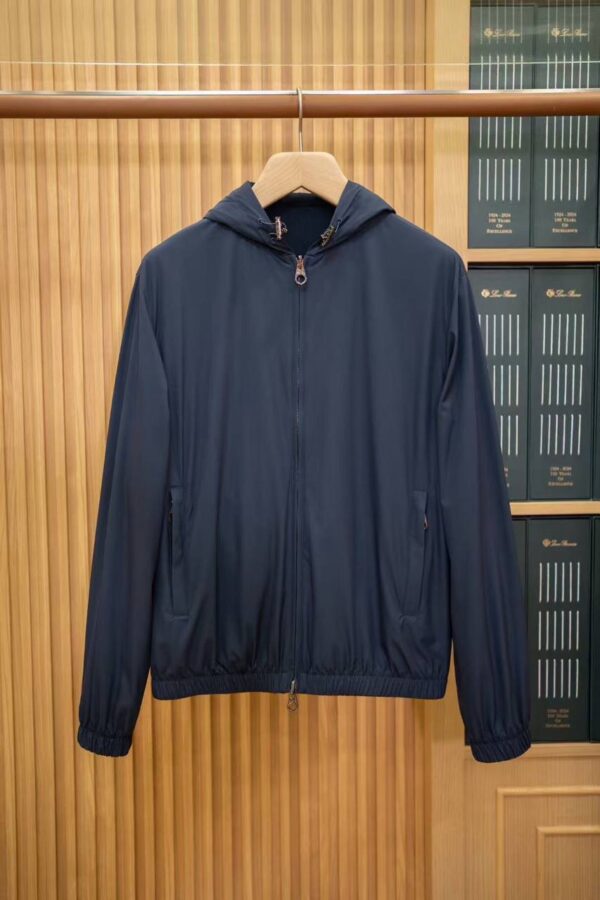 Loro Piana Reversible Hooded Jacket Navy blue