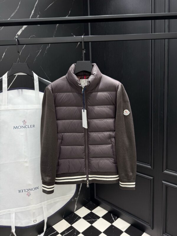 Moncler Jas Stofmouw Bruin