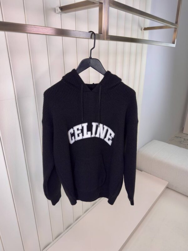 Celine Hoodie Wol Zwart