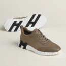 Hermes bouncing leather suede Bruin