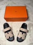Hermes chypre sandaal Beige suede - 42
