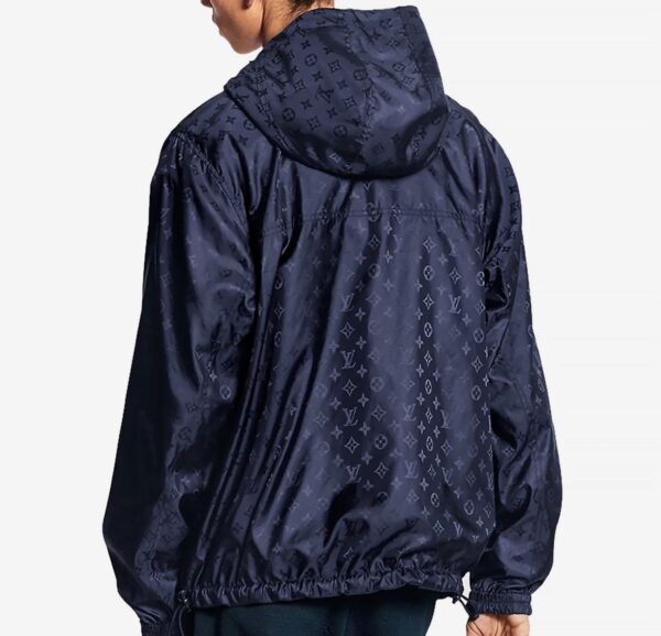 Louis Vuitton Monogram Reversible Nylon Windbreaker Navy Blue SS25