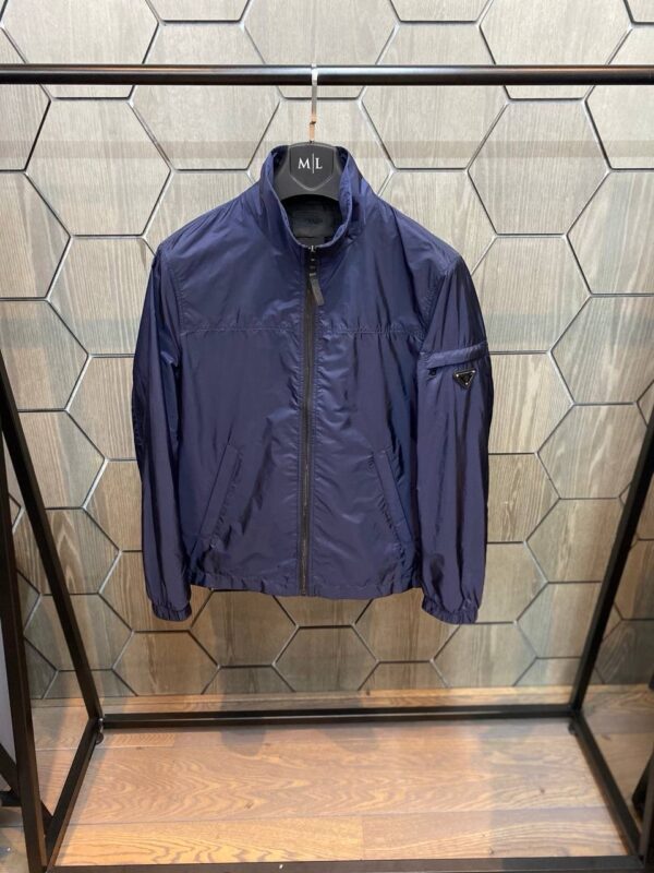 Prada Zomerjas Blauw Zonder Capuchon