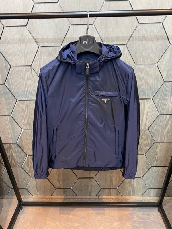 Prada Zomerjas Blauw Capuchon
