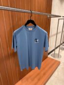 Hermes Mini Patch T-Shirt Lichtblauw