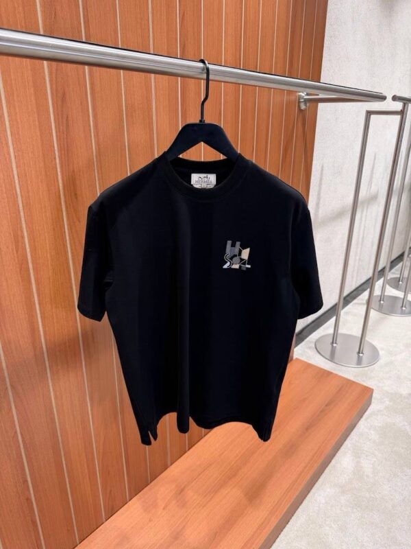 Hermes Mini Patch T-Shirt Zwart