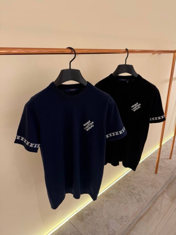 Louis Vuitton Knitted T-Shirt Navy blauw