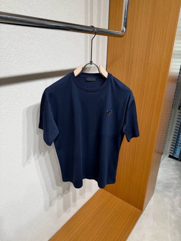Prada Cotton T-Shirt Donkerblauw