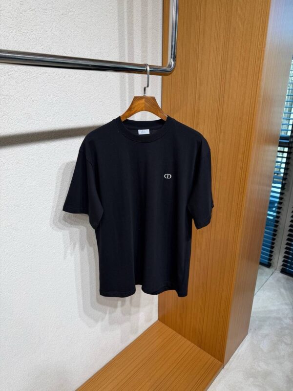 Dior T-Shirt met CD-Borduursel Zwart