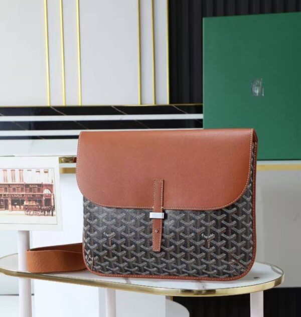 Goyard Coursier Schoudertas Bruin