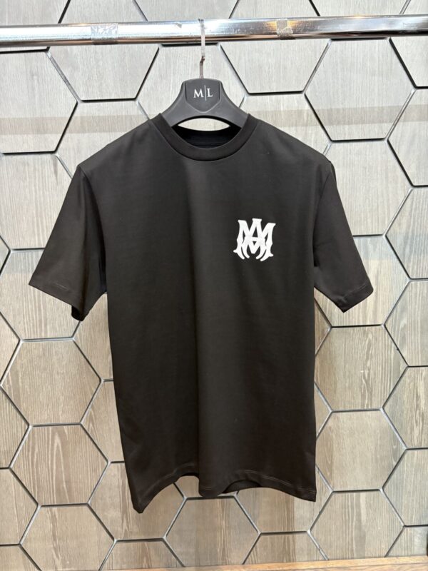 Amiri T-Shirt Zwart met Achterkant Logo