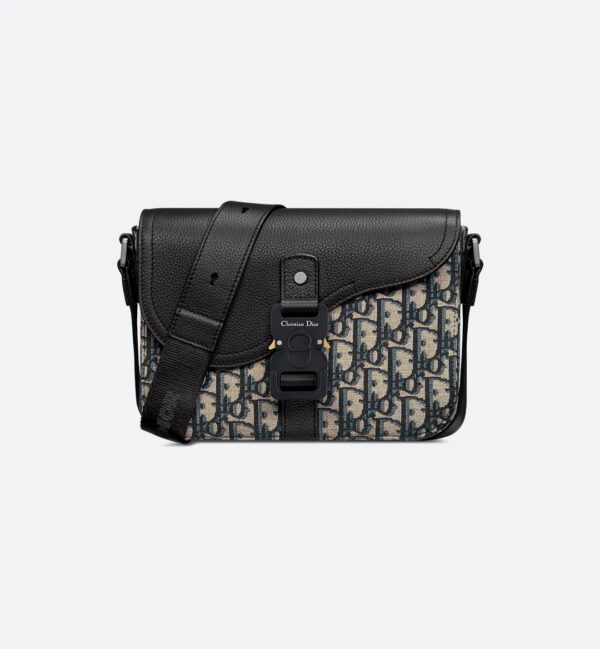 Dior Saddle Messenger Bag Oblique Beige
