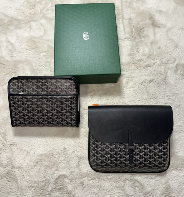 Goyard Coursier Schoudertas Zwart