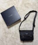 Prada Re-Nylon Messenger Bag Black