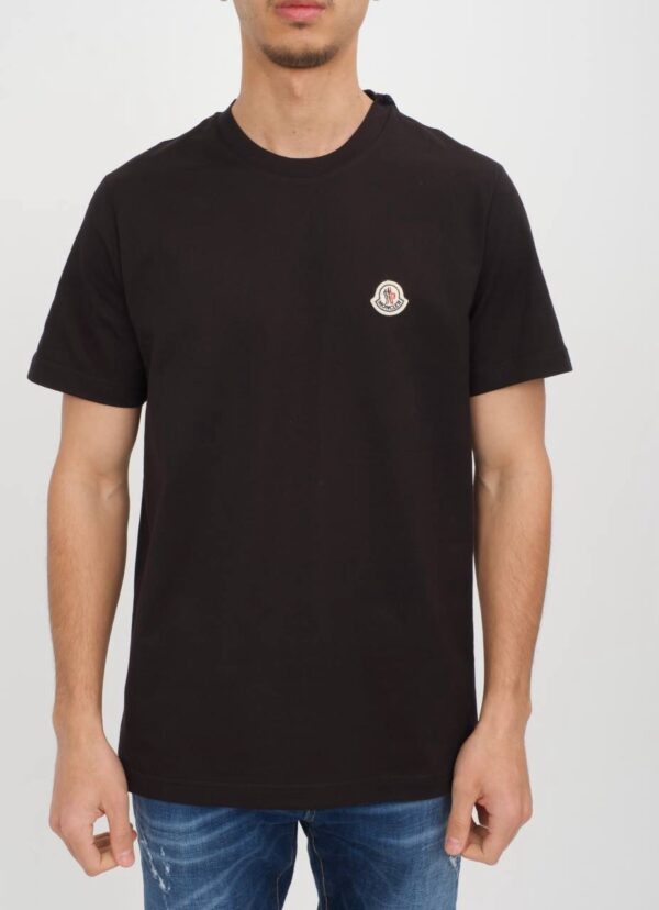 Moncler Basic T-shirt Zwart