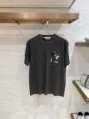 Hermes vakje T-shirt Khaki