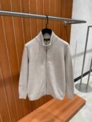 Loro piana wollen zipper lichtbeige