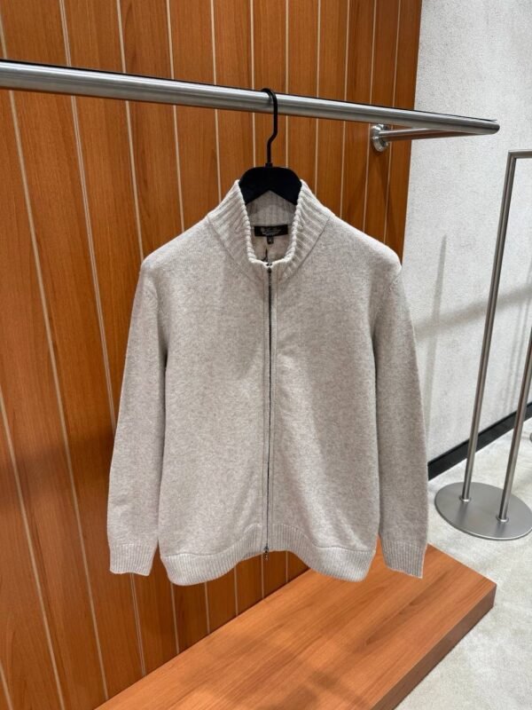 Loro piana wollen zipper lichtbeige