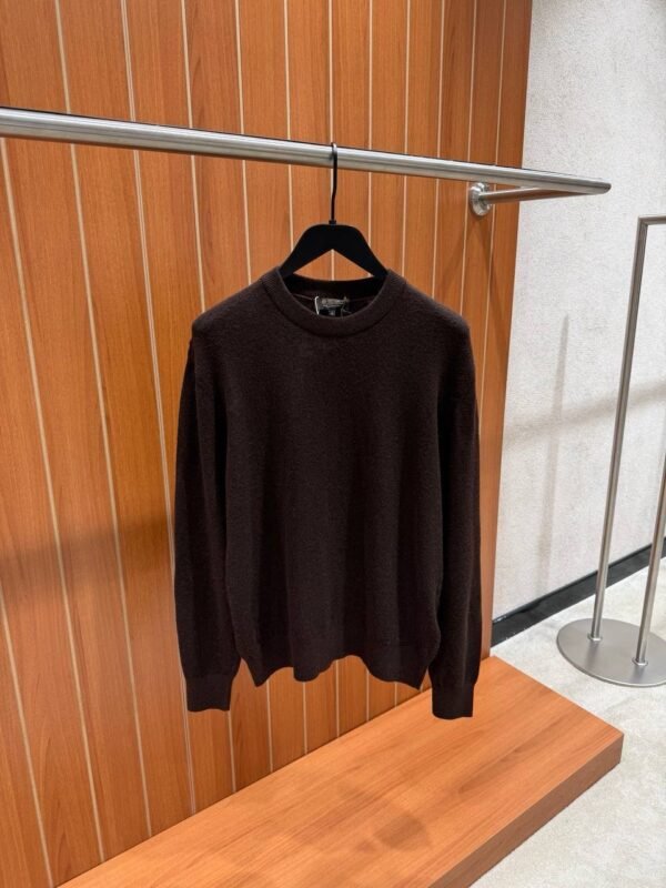 Loro Piana wollen trui donkerbruin
